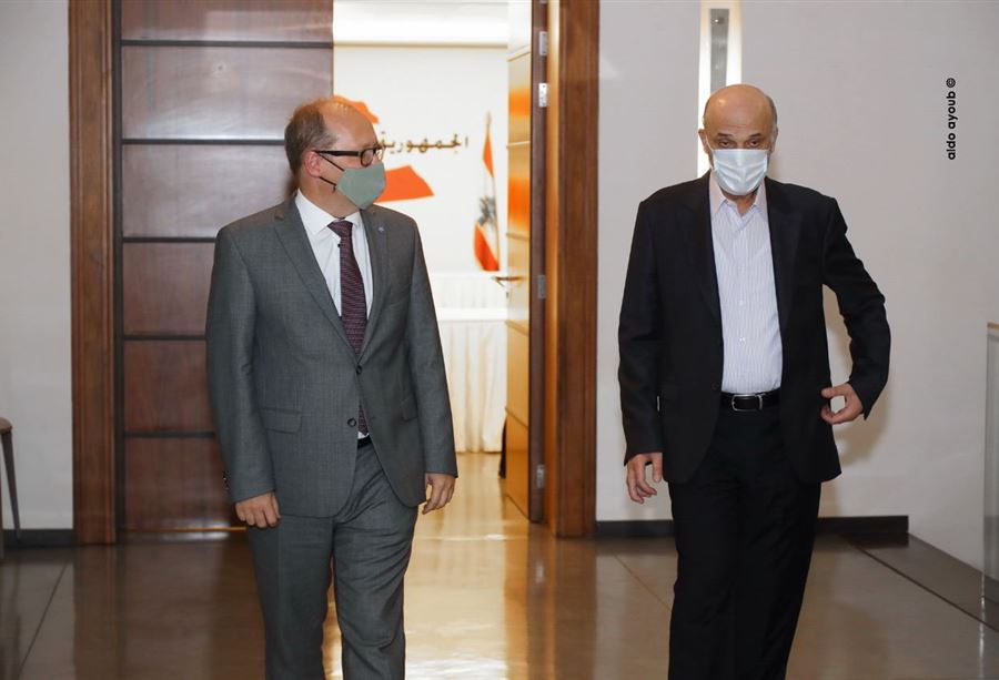 جعجع  بحث مع سفير النمسا  آخر التطورات  جعجع  بحث مع سفير النمسا  آخر التطورات