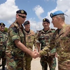 اعضاء المجلس العسكري زاروا قيادة القطاع الغربي لليونيفيل