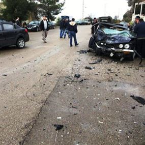قتيلان في حادث سير على طريق عام مار شربل  قتيلان في حادث سير على طريق عام مار شربل