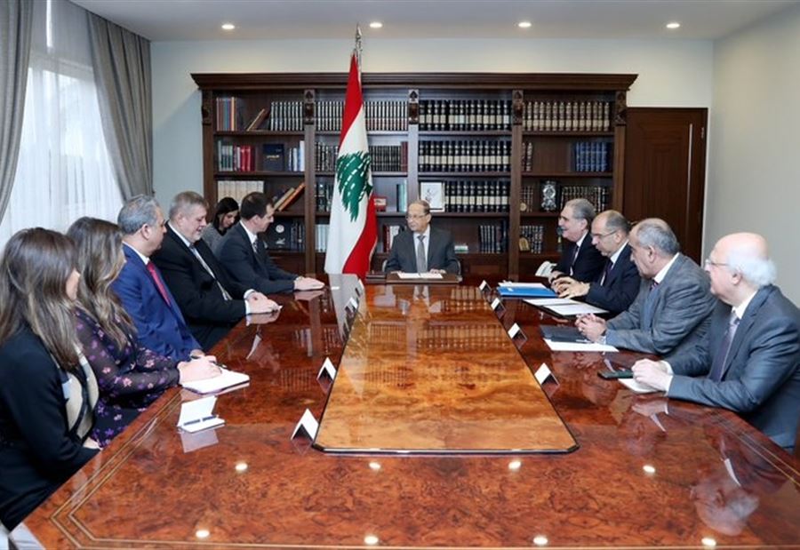 عون يستقبل جيل ميشو.. ويُبرق إلى روحاني 