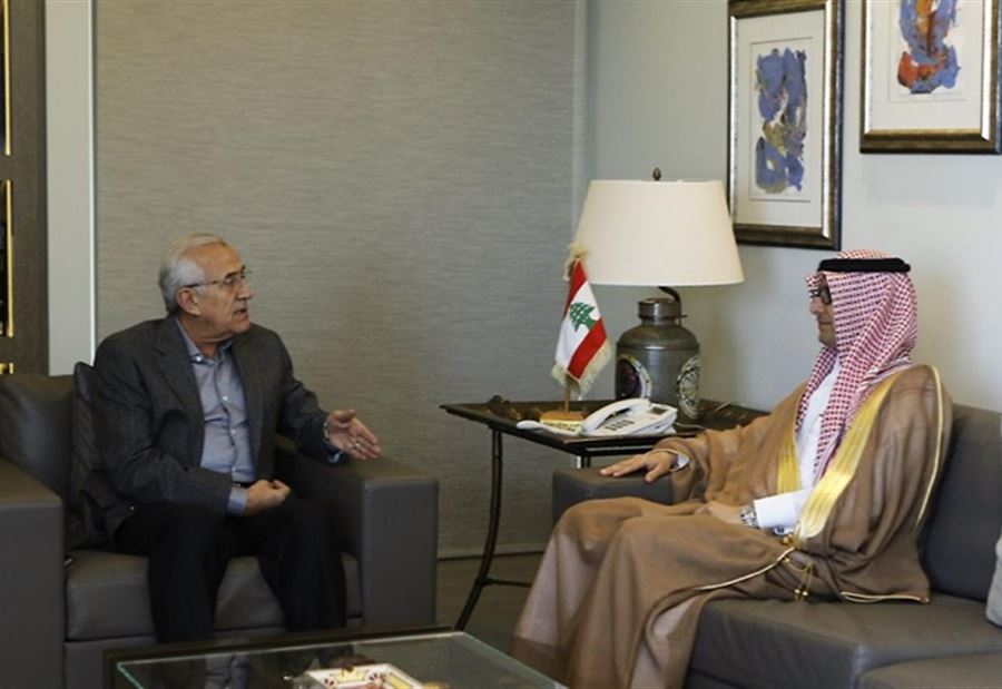 سليمان استقبل البخاري: لتحسين العلاقات مع العرب 