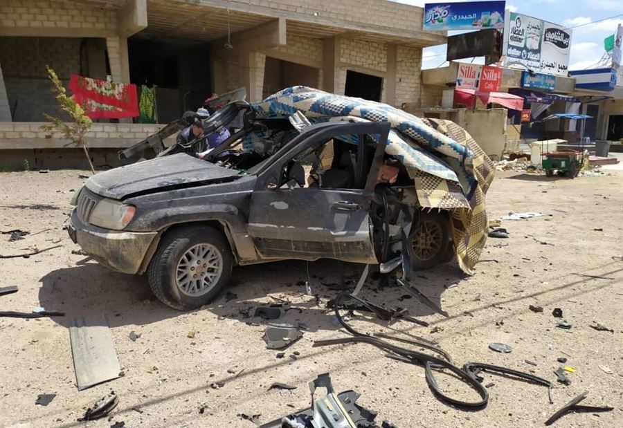 بالفيديو: لحظة استهداف "سيارة حزب الله " في جديدة يابوس