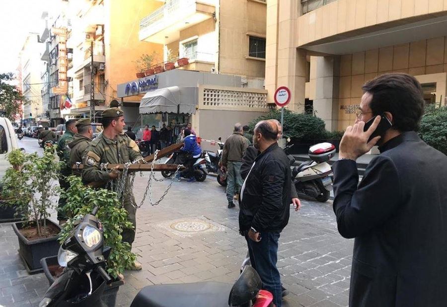 حرس بيروت ازال مخالفات في شارع الحمراء