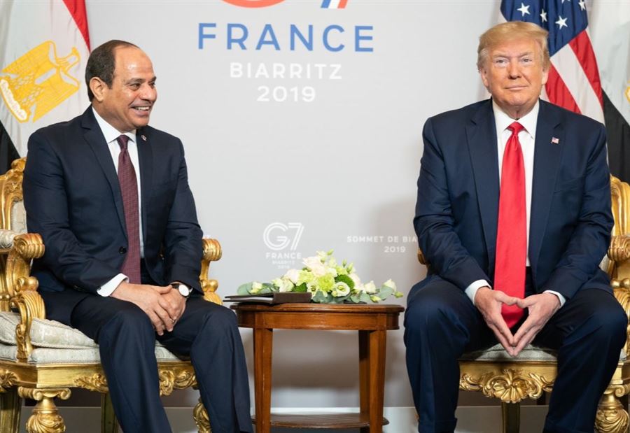 بالصور: "إجتماع عظيم" بين ترمب والسيسي 