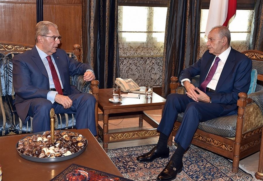 بري إستقبل ضاهر والخازن والحوت والقصار
