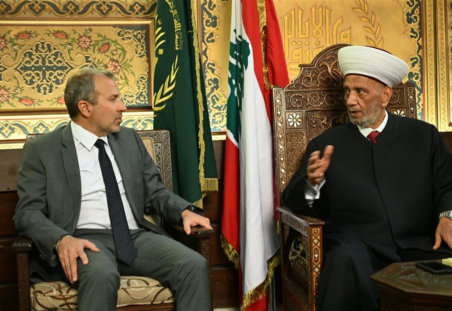باسيل من دار الفتوى: من واجبنا القيام بإصلاحات في بلدنا