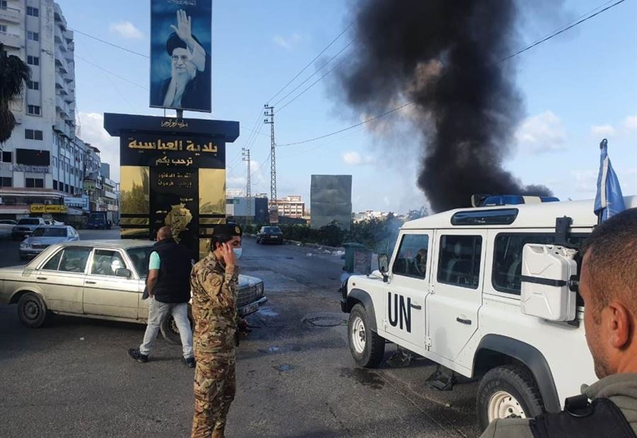 محتج حاول حرق نفسه عند مفرق العباسية