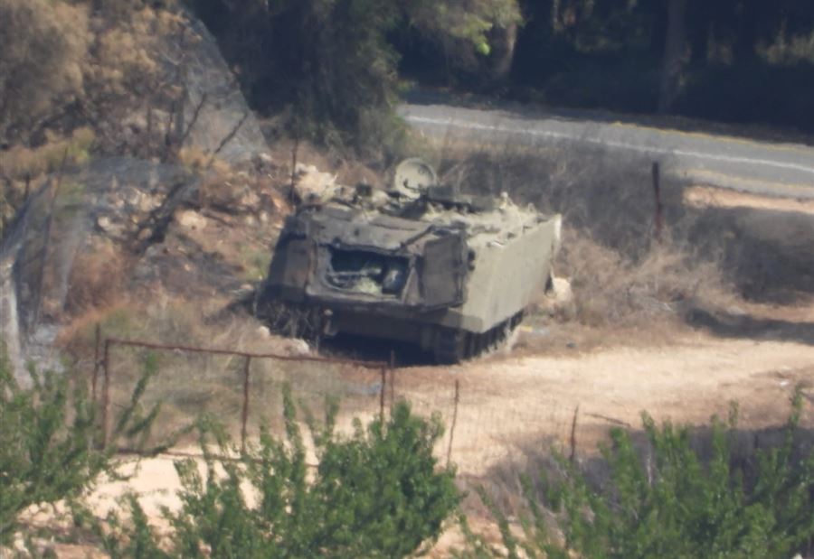 بالصورة: ناقلة جند اسرائيلية أحرقها حزب الله