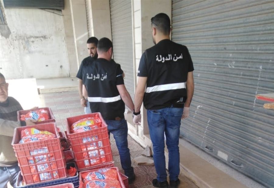 بالصور: أمن الدولة تداهم مصنعًا في البقاع