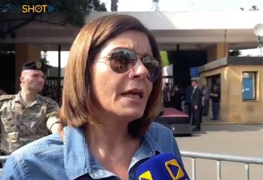 تصريح وجداني لـ "مي خريش" في يوم خروج عون من بعبدا! (فيديو)