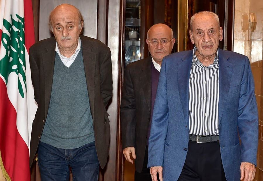 جنبلاط في عين التينة لبحث آخر المستجدّات السياسية والميدانية