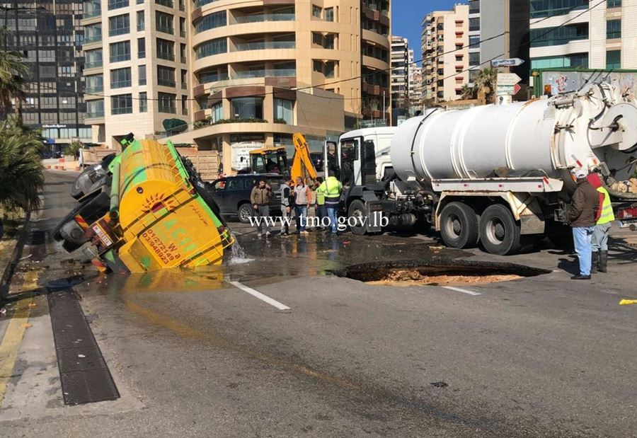 بيان من "الإنماء والإعمار" بشأن "إنخساف الروشة"