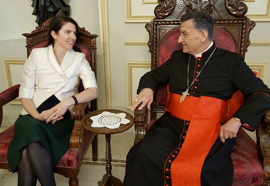 كروس خلال لقاء الراعي: لبنان بلد نموذجي وفيه تناغم ملفت