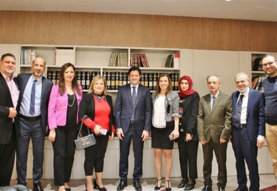 المكاري إستقبل وفد "رابطة خريجي كلية الاعلام"