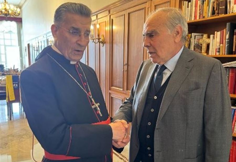 لِـ "تجنيب لبنان الأخطار التي تداهمه"... لقاءٌ بين الراعي ورحمة!  لِـ "تجنيب لبنان الأخطار التي تداهمه"... لقاءٌ بين الراعي ورحمة!