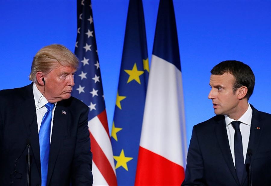 تفاصيل الاتصال الهاتفي بين ترمب وماكرون حول سوريا تفاصيل الاتصال الهاتفي بين ترمب وماكرون حول سوريا