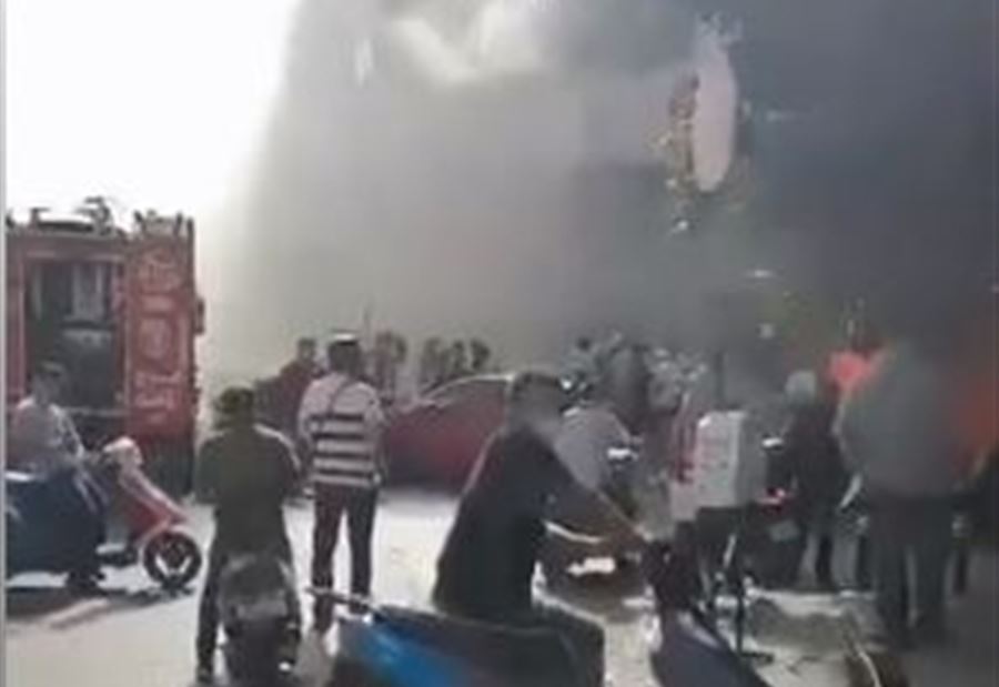 بالفيديو... حريقٌ داخل "هواتشيكن" ـ كورنيش المزرعة