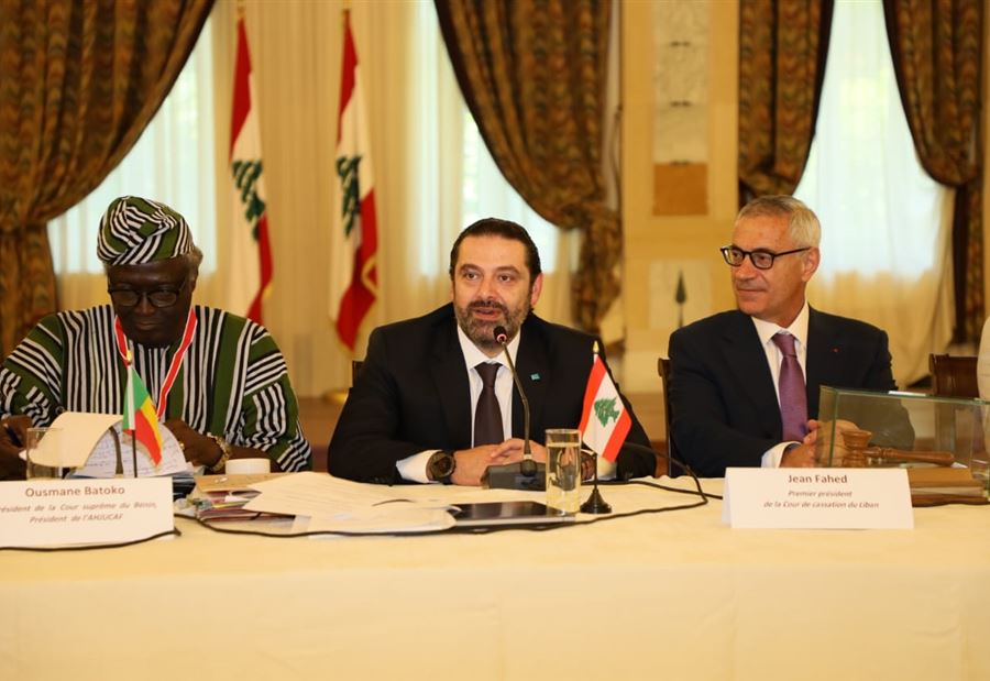 الحريري: لعدم التدخل السياسي في النظام القضائي