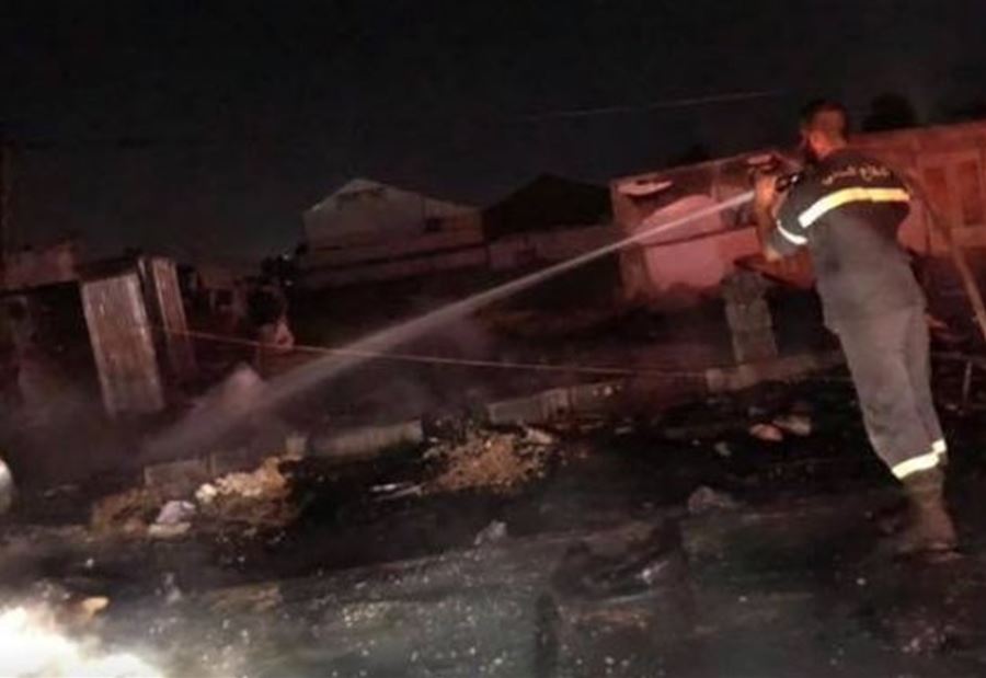 بالصور: احتراق 5 خيم للنازحين في البقاع... وحالة اختناق