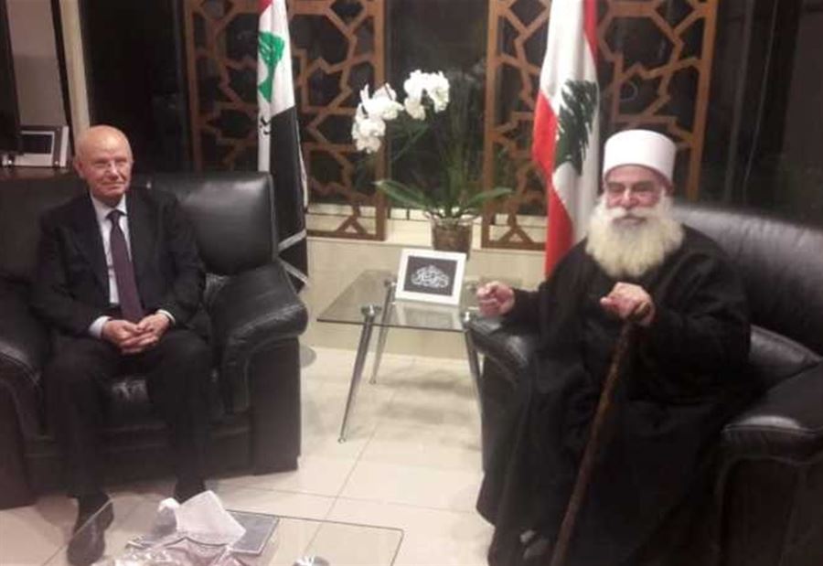 مراد إلتقى وفدا من مشايخ جبل العرب في سوريا
