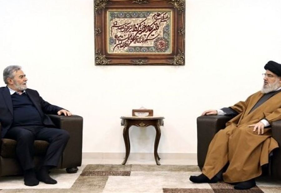 لقاءٌ بين نصرالله ونخالة... اليكم ما تم بحثه!