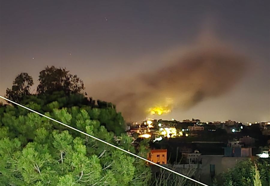 بالفيديو: غارة إسرائيلية تستهدف بلدة عيناثا