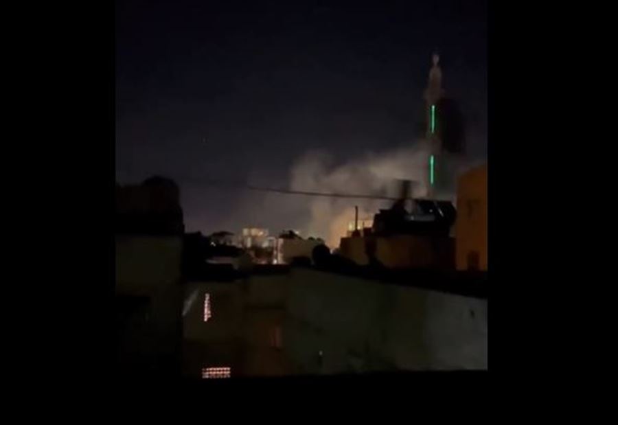 بالفيديو: هجوم إسرائيلي يستهدف محيط دمشق