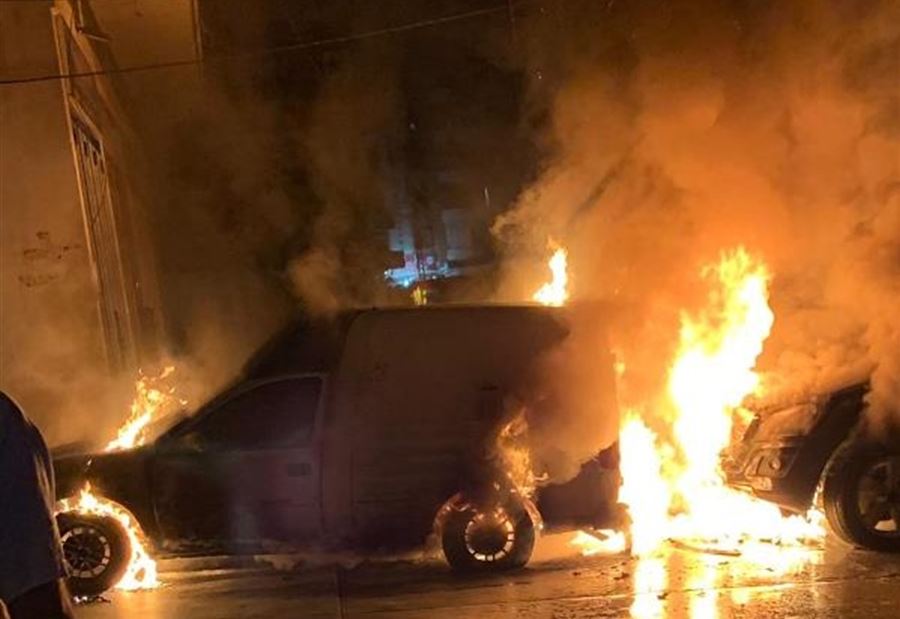 بالصورة: حريق مجمع الفضيلة في جبل البداوي