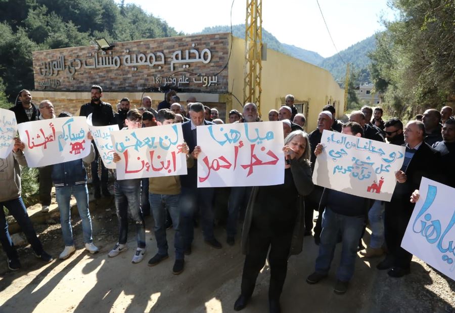 الجاهلية تعتصم ضد التعدي على مجرى نهر داريا