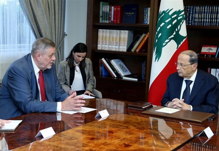 عون بحث مع كوبيتش القرار 1701 عون بحث مع كوبيتش القرار 1701