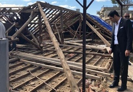 حنكش يتفقد الأضرار التي خلّفتها العاصفة في أعالي المتن