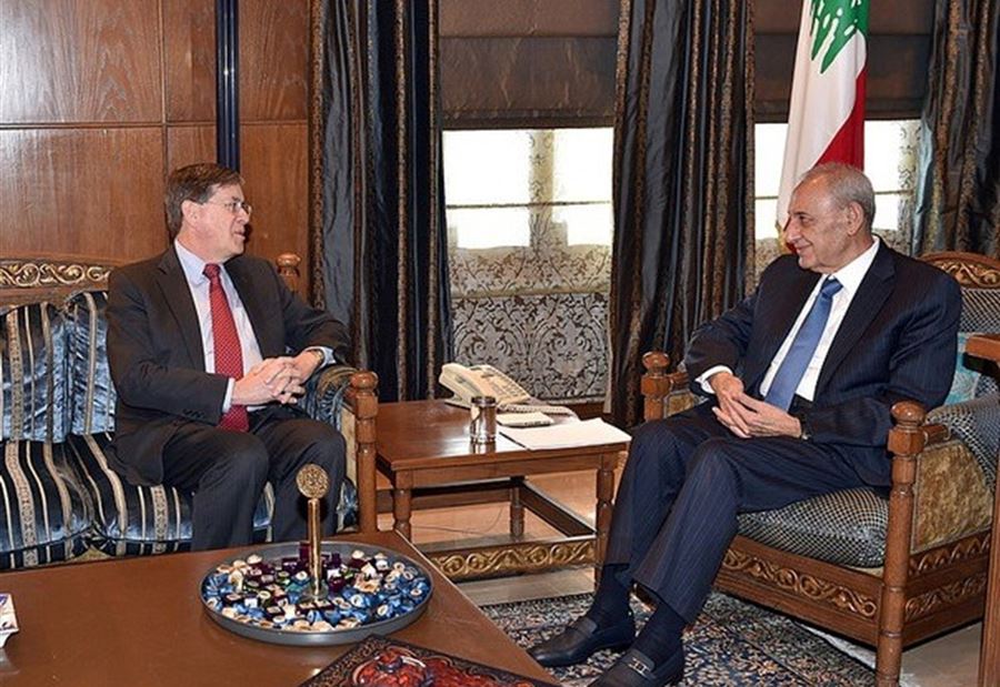 لقاء إيجابي وصريح بين بري وساترفيلد 