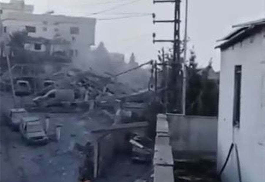 بالفيديو: غارات على محيط مستشفى تبنين