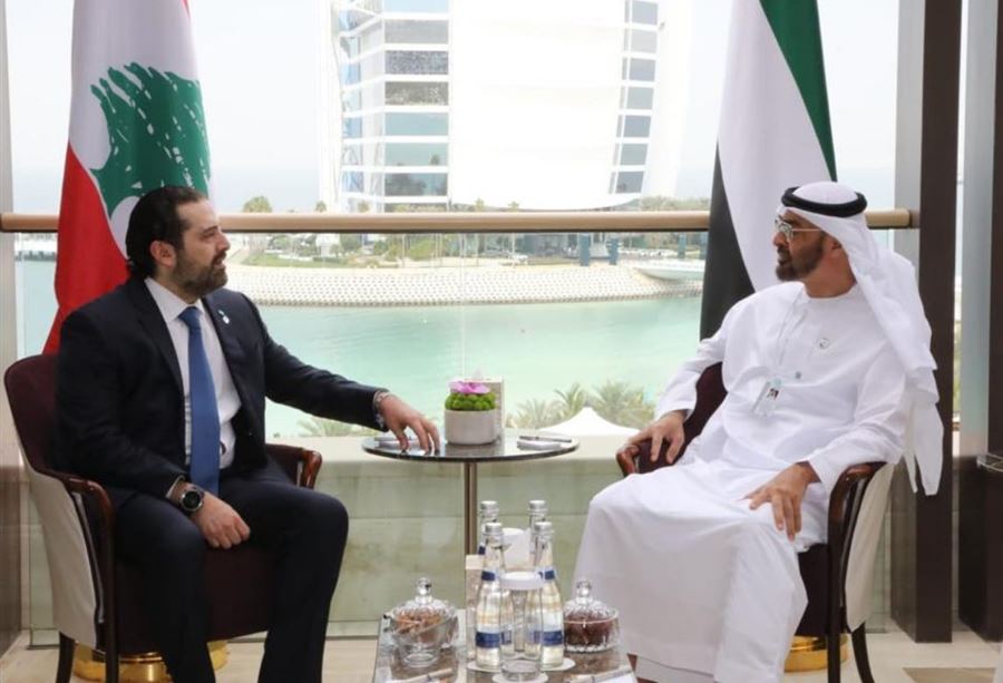 بالصور: الحريري يلتقي بن زايد 