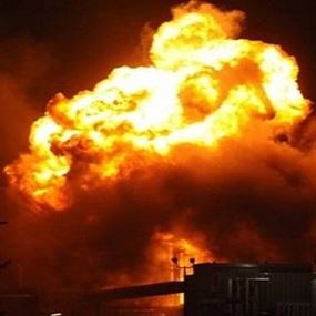 انفجار مستودع مواد كيميائية في شرق الصين