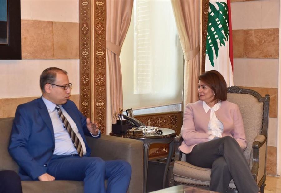 الحسن التقت سفير مصر وممثلة مفوضية اللاجئين 