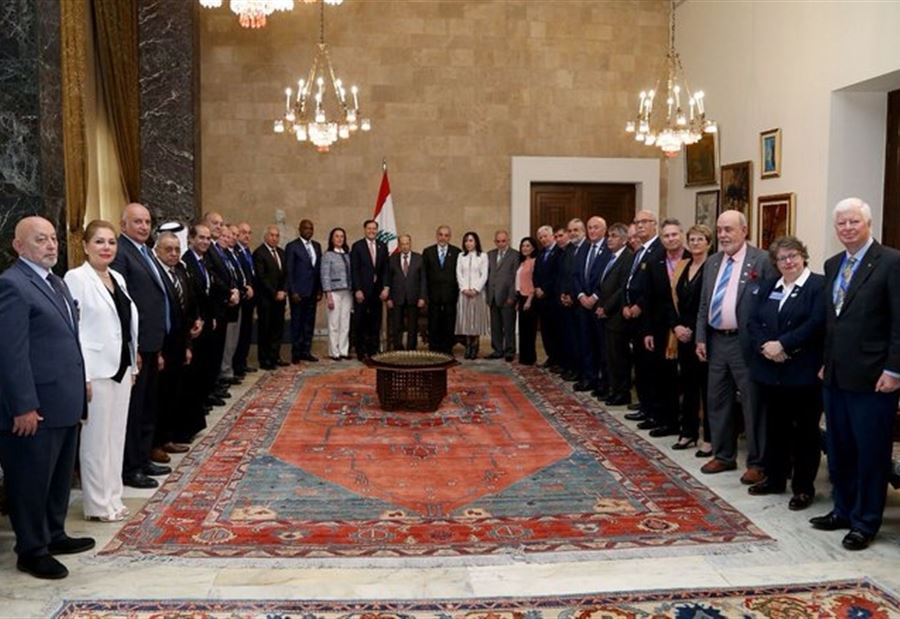 عون لأندية الروتاري: اختياركم لبنان شهادة له بأنه آمن ومستقر 