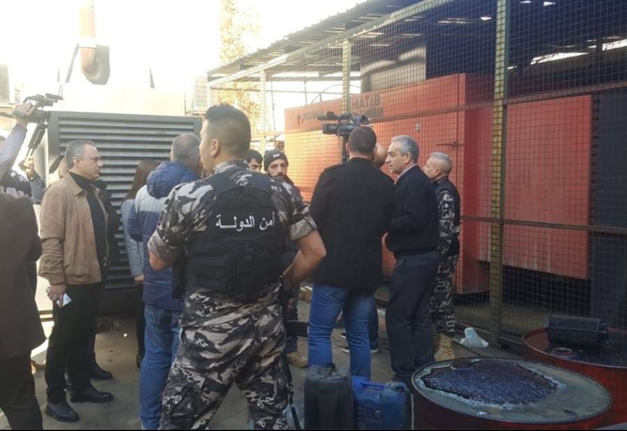 بالصور: القوة الاقليميّة لأمن الدولة تصادر مولدات "الأخطبوط"