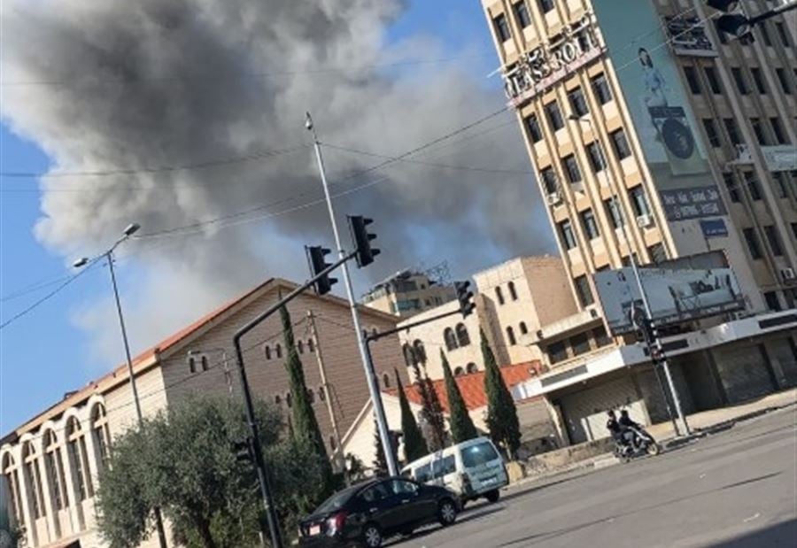 بالفيديو: لحظة وقوع غارة "عنيفة جدًا" على مبنى في الشياح!