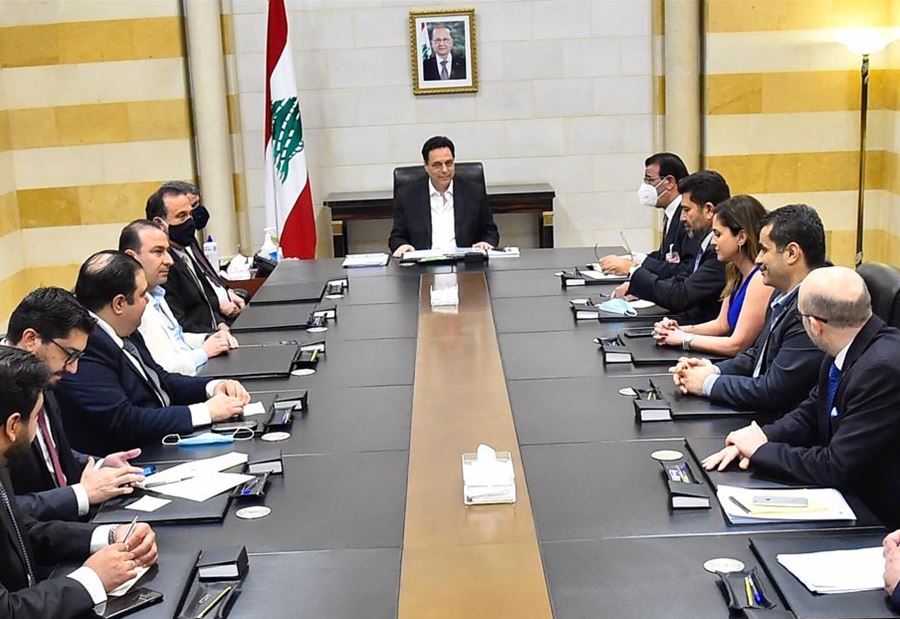 الوفد العراقي يودع دياب