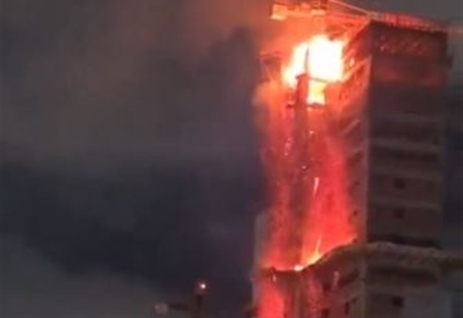 بالفيديو: حريق "ضخم" يلتهم مبنى من 28 طابقًا في البرازيل