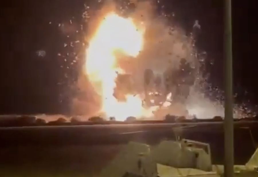 شاهد لحظة الغارة العنيفة: استهداف محيط مطار بيروت بالفيديو