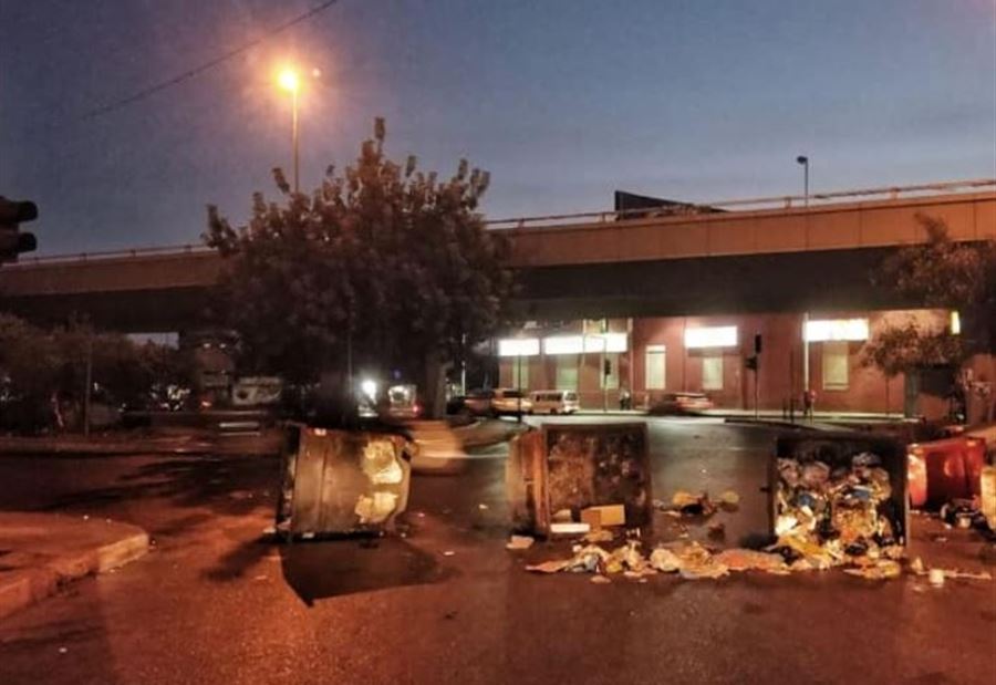 الطرقات المقطوعة في بيروت مساء الخميس 