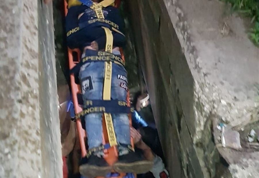 سقوط شاب  بين مسلكي جسر  البالما أثناء تظاهرة 