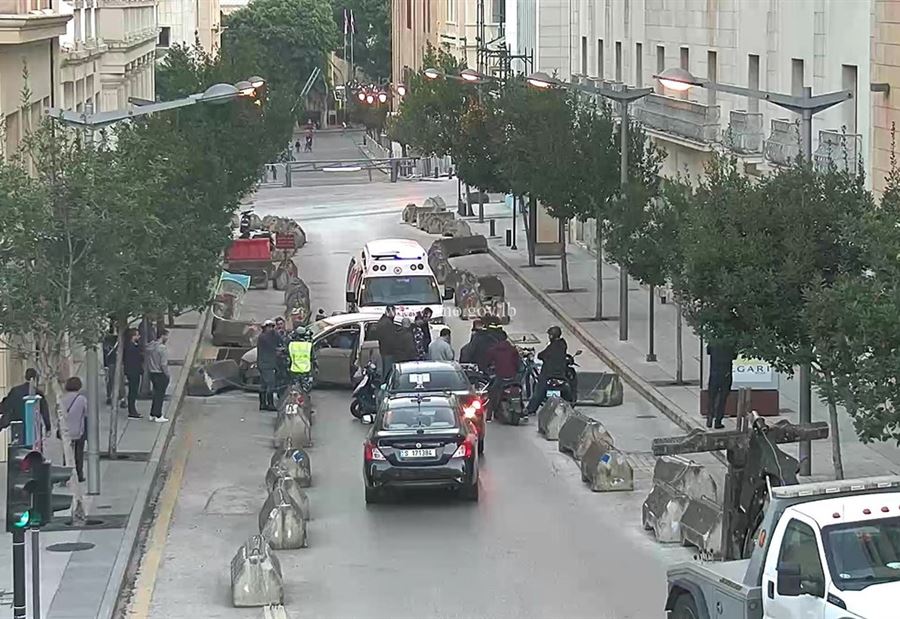 جريح في تصادم وسط بيروت