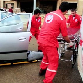 جريح بحادث سير في بخعون - الضنية 