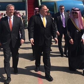 الملك سلمان يلتقي بومبيو  في الرياض