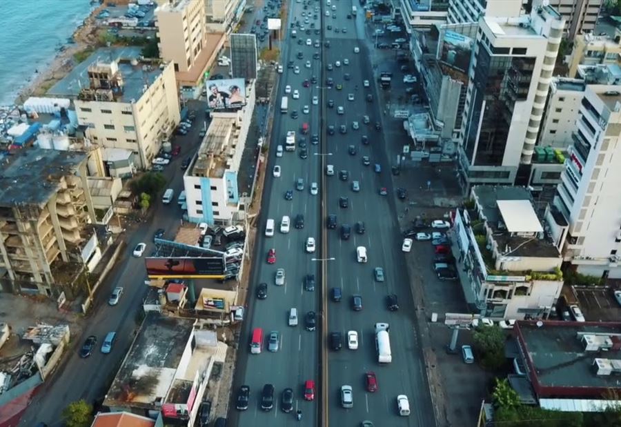 زحمة سير على هذه الطرقات  زحمة سير على هذه الطرقات