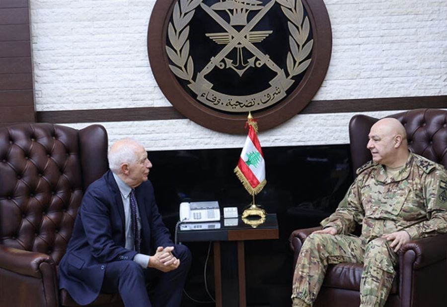 "مستمرين في الدعم"... بوريل يثني  بعمل الجيش اللبناني