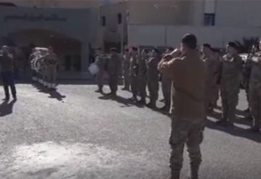 بالفيديو: مراسم خاصة للشهيد العريف أيمن مهدي المحمد